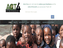 Tablet Screenshot of act4nations.com